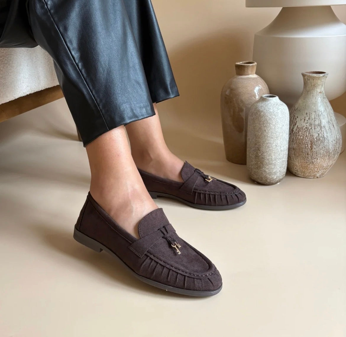 Mocasins en daim